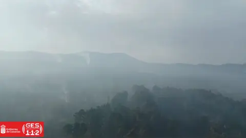 250823 Puntos calientes en el incendio en zona de La Orotava