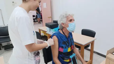 Momento de la vacunación