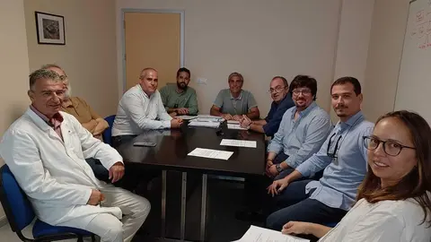 Momento de la firma del acta de replanteo de las obras