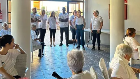 Joana Pérez en uno de los talleres