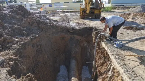 Reparación avería tubería actual