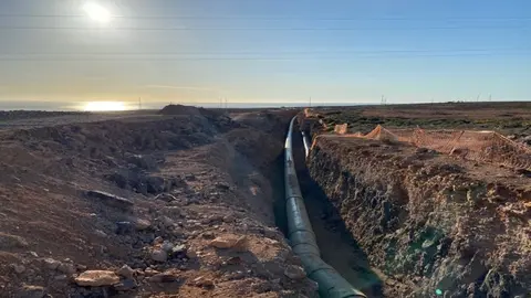 tubería agua desde Puerto a La Herradura