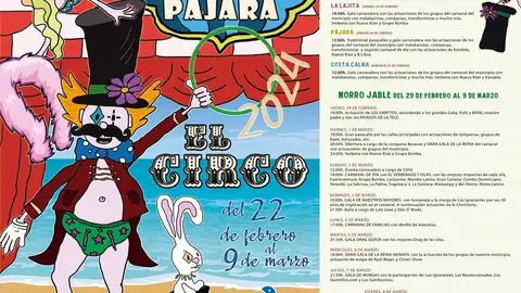 Cartel Programación Carnaval Pájara