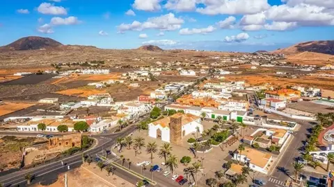 La Oliva desde el aire