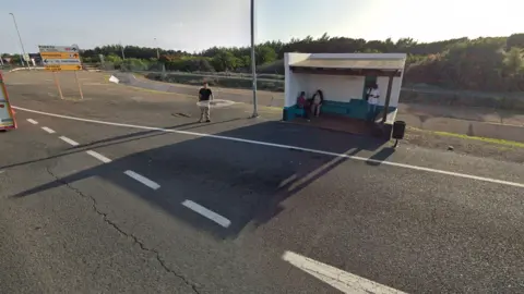 PARADA DE GUAGUAS EL MATORRAL GOOGLE earth