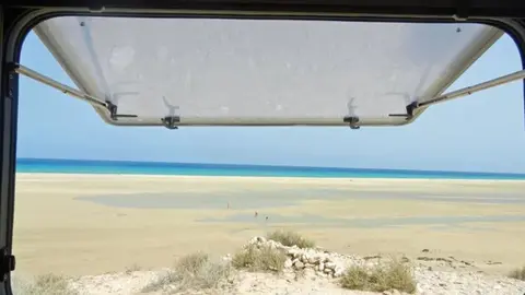 En autocaravana