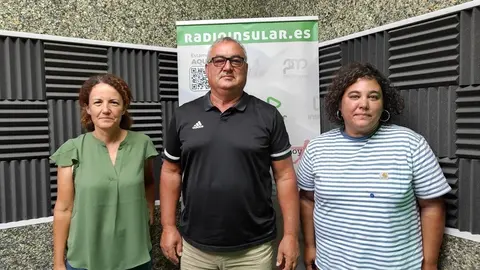 Montserrat, Martín y Rodríguez (dcha)