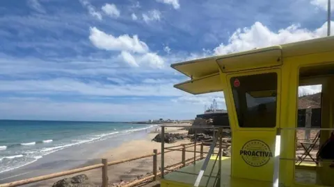 Torreta en Playa Blanca