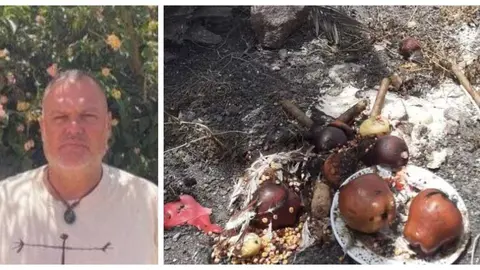 Imastamen y ritual de santería en un yacimiento