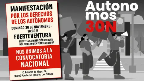 Autónomos manifestación