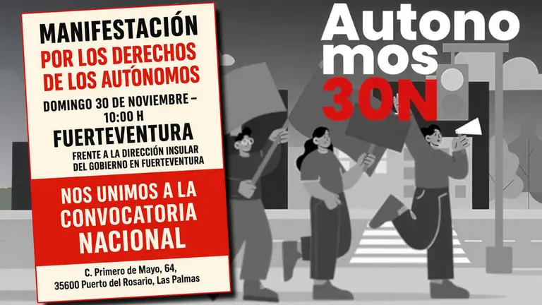 Los autónomos de Fuerteventura se unen a la manifestación nacional el próximo 30 de noviembre