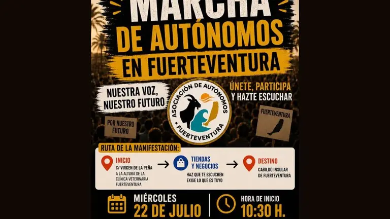 Autónomos de Fuerteventura se movilizan para exigir el "control real de las bajas laborales por la  Seguridad Social"