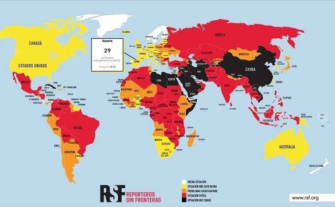 Informe de Reporteros Sin Fronteras