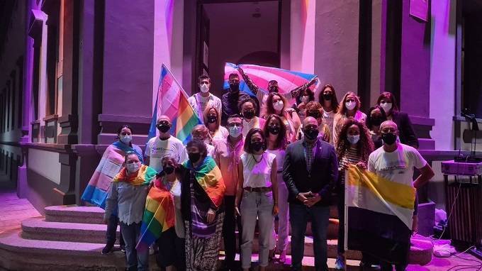 Encendido fachada Cabildo de Fuerteventura