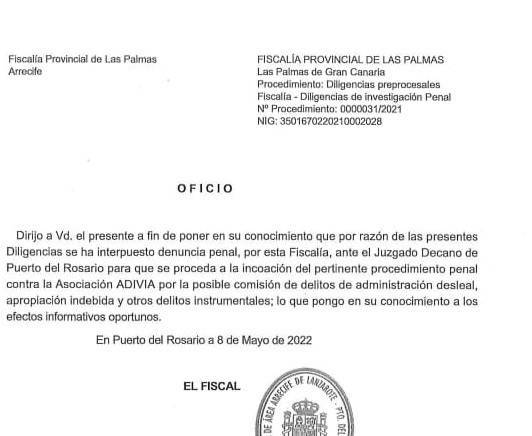 Fiscalia a La Oliva