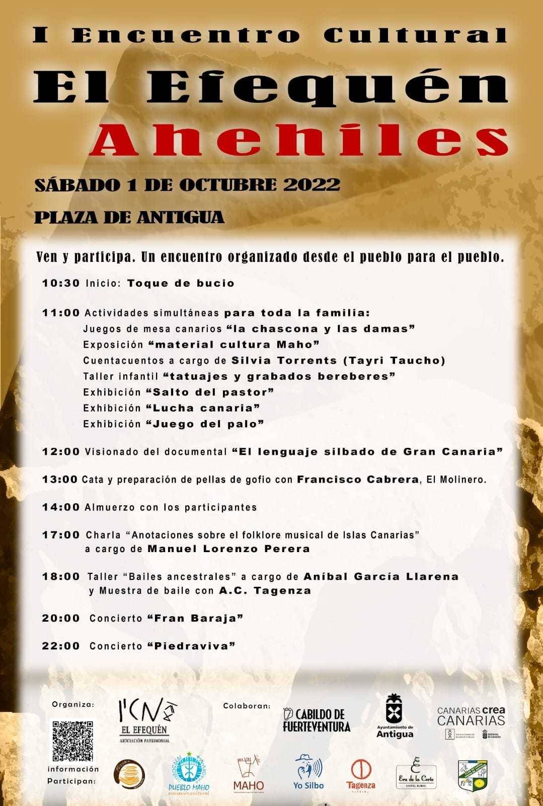 Antigua acoge el I Encuentro Cultural El Efequén Ahehiles