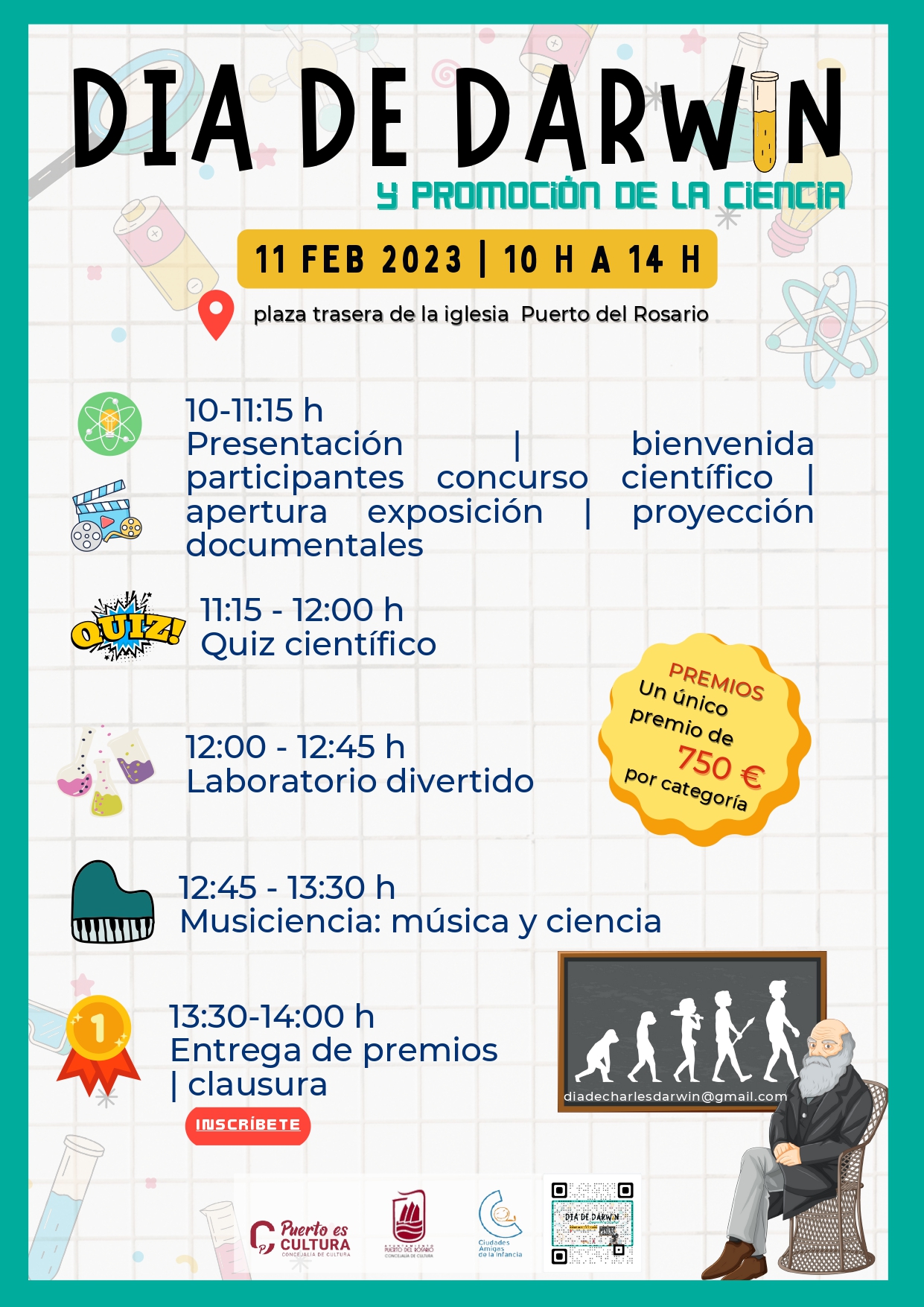 PROGRAMA DÍA DE DARWIN SÁB. 11 FEBRERO - PUERTO ES CULTURA