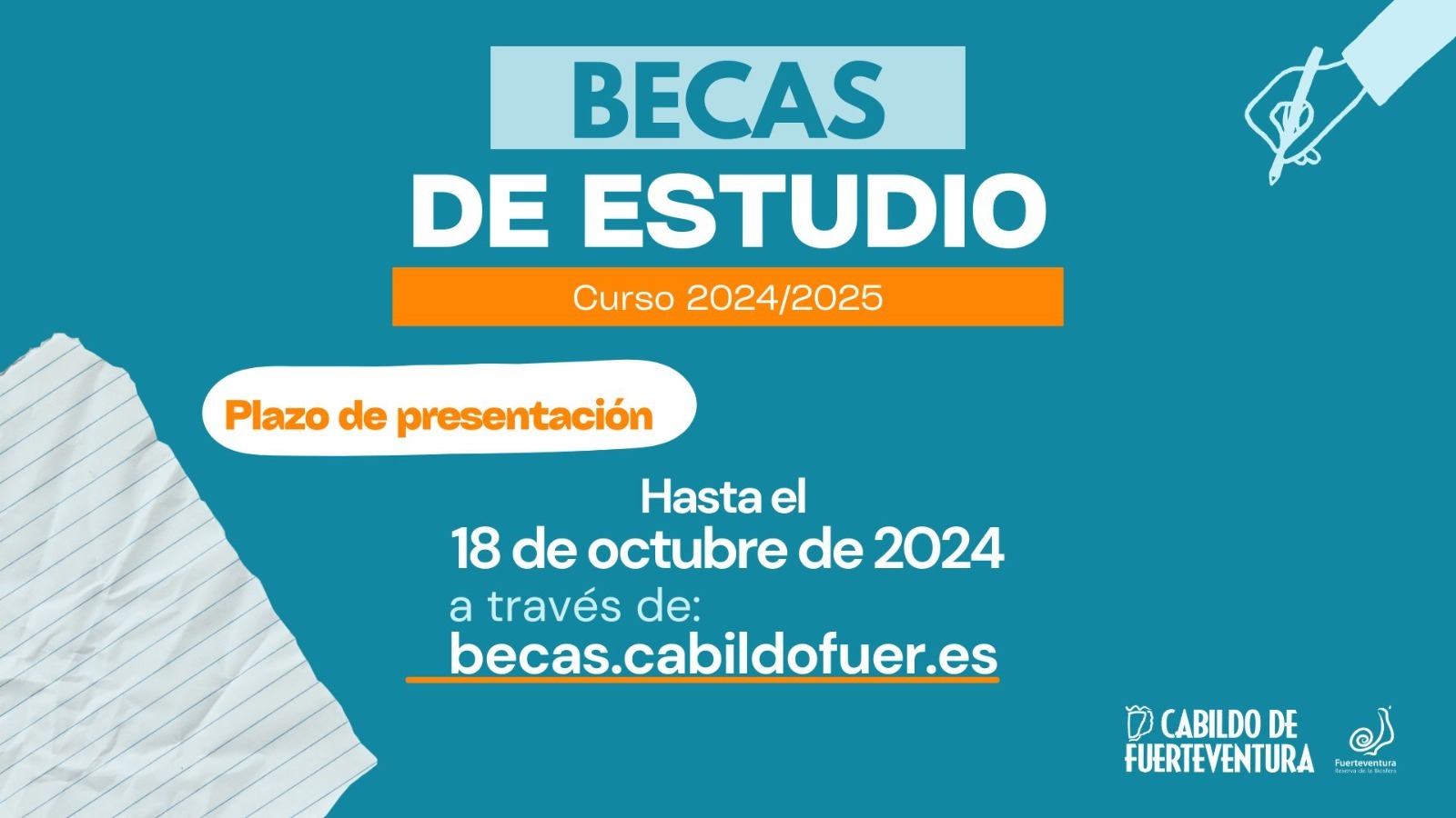 Cartel becas estudio