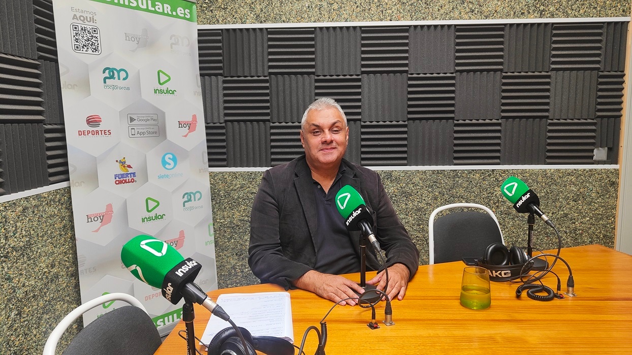 Juan Jiménez en Radio Insular en el programa La Voz de Fuerteventura
