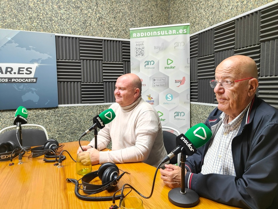 Antonio Hormiga y Mario de la Cruz durante la entrevista