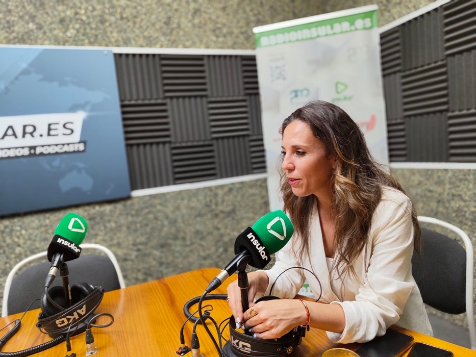 Jeesica de León durante la entrevista