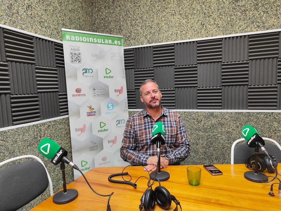 Enrique Pérez durante la entrevista