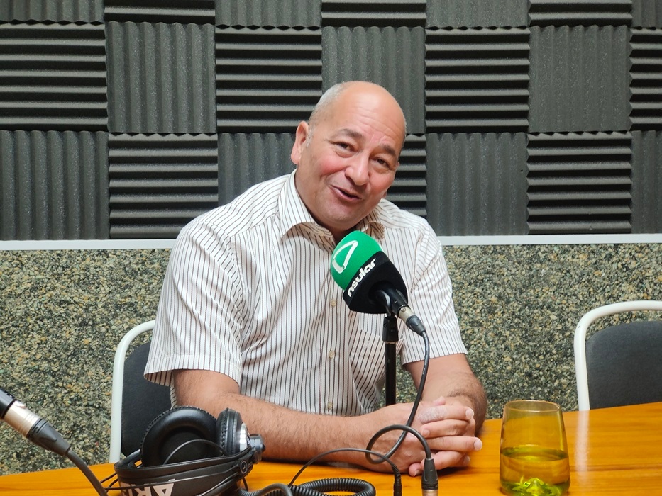 Luis Chacón durante la entrevista