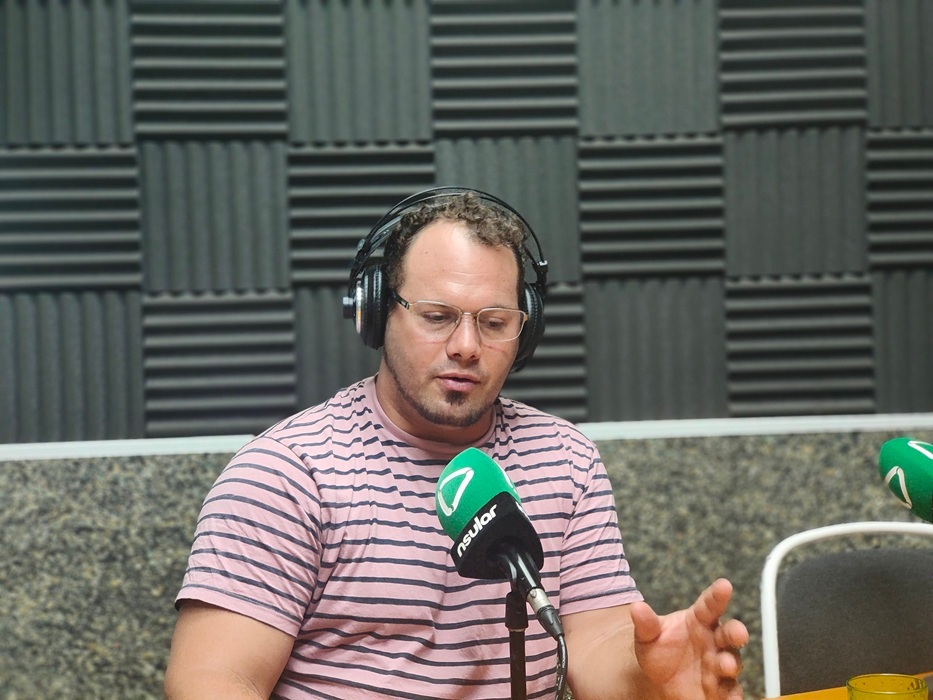 Cristian Cruz en la entrevista