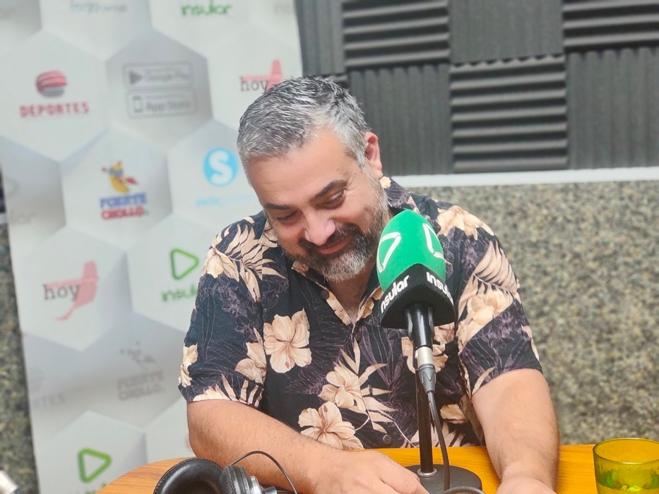 José Concepción durante la entrevista