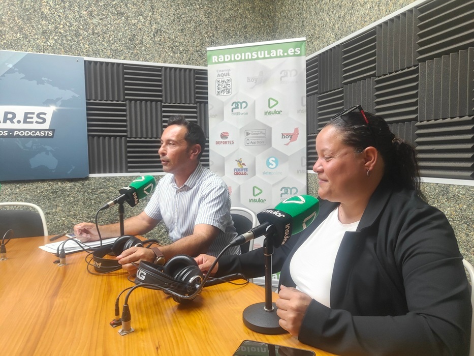 Gustavo Morales y Daria Velis durante la entrevista