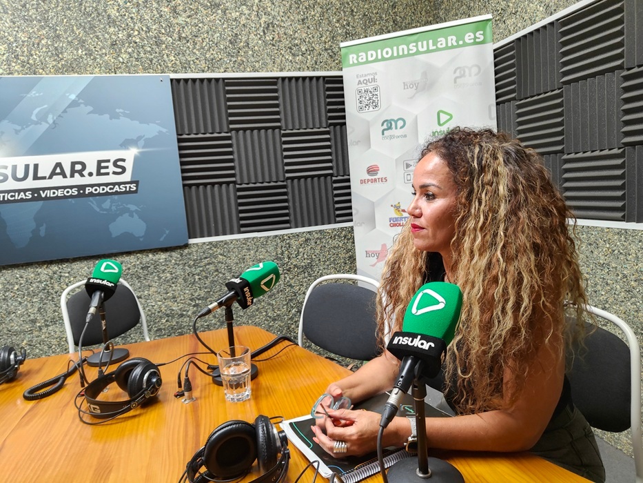 Carmen Alonso, durante la entrevista