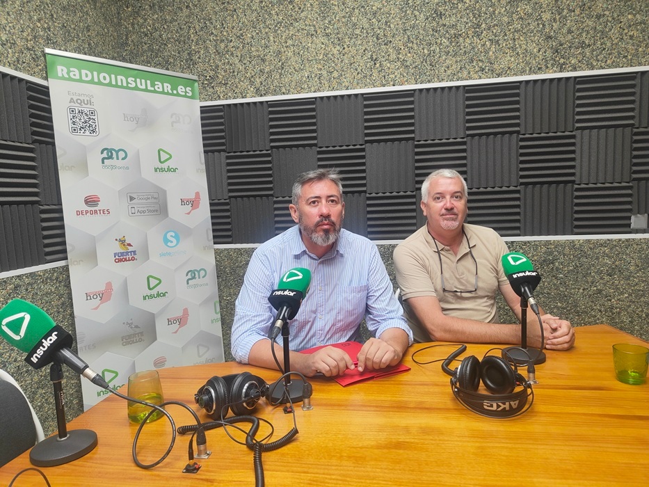 Gabriel Rodriguez y Carlos Gonzalez de CCOO Fuerteventura