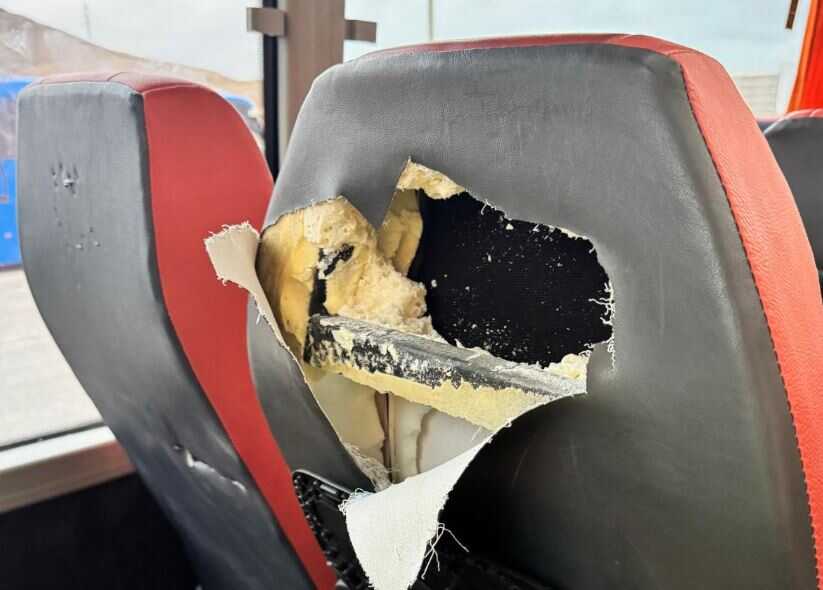 Vandalismo en guaguas